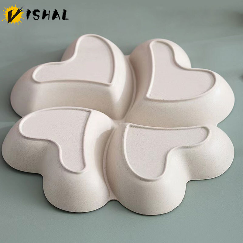 VISHAL Πιατέλα φρούτων σε σχήμα καρδιάς Δημιουργικά πιάτα Κουτί αποθήκευσης Πιάτα σνακ αποξηραμένων φρούτων Δοχείο πιάτων για επιδόρπιο σε σχήμα καραμέλας