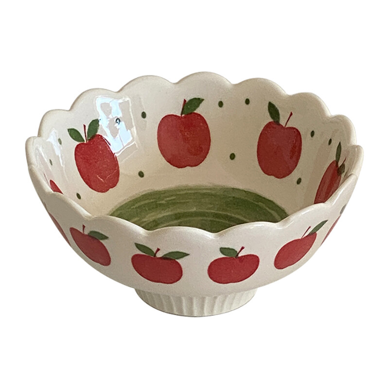 Δημιουργικό κεραμικό μπολ Χαριτωμένα φρούτα Κορεάτικου στιλ Στρογγυλά Homehold Hotel Επιτραπέζια σκεύη παγωτού Απογευματινά μπολ τσαγιού Προμήθειες κουζίνας
