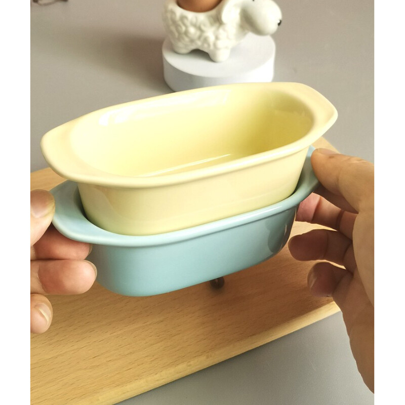 Δημιουργικό κεραμικό μπολ Χαριτωμένο σε σχήμα μπανιέρας μονόχρωμο επιδόρπιο πορσελάνινο σκεύος πουτίγκα γιαουρτιού Μπολ παγωτού Προμήθειες κουζίνας