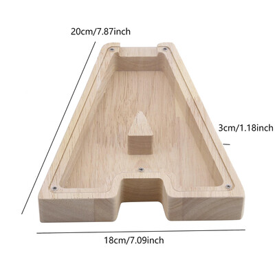 26 ingliskeelse tähestikuga rahakast mündiraha hoiupõrsas puidust kirjaga säästukast lauaarvuti kaunistus kodukaunistus käsitöö lastele