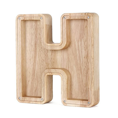 26 ingliskeelse tähestikuga rahakast mündiraha hoiupõrsas puidust kirjaga säästukast lauaarvuti kaunistus kodukaunistus käsitöö lastele