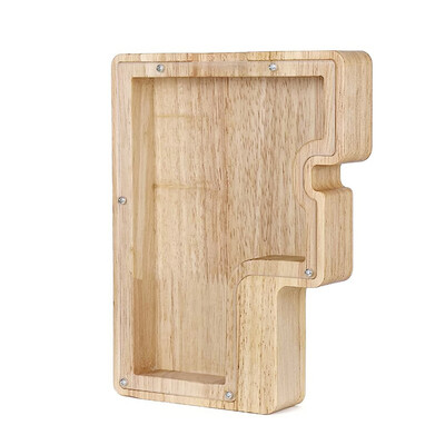 26 ingliskeelse tähestikuga rahakast mündiraha hoiupõrsas puidust kirjaga säästukast lauaarvuti kaunistus kodukaunistus käsitöö lastele