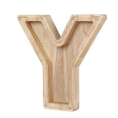 26 ingliskeelse tähestikuga rahakast mündiraha hoiupõrsas puidust kirjaga säästukast lauaarvuti kaunistus kodukaunistus käsitöö lastele