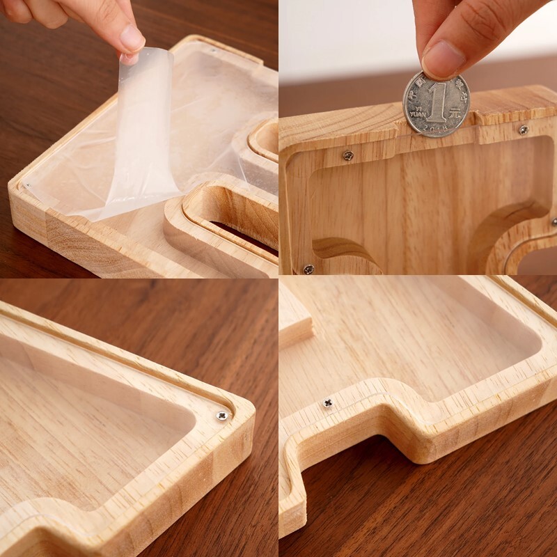 26 ingliskeelse tähestikuga rahakast mündiraha hoiupõrsas puidust kirjaga säästukast lauaarvuti kaunistus kodukaunistus käsitöö lastele