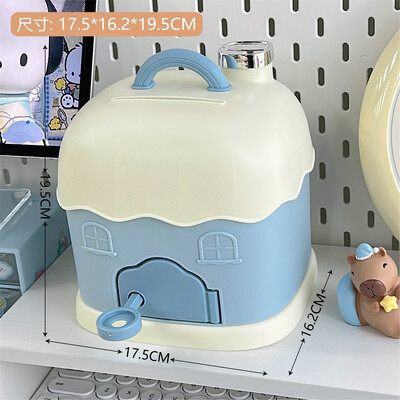Small House Savings Χαριτωμένο παιδικό αποταμιευτικό βάζο μπορεί να αποθηκευτεί και να αφαιρεθεί με ένα κλειδί φορητό κουτί μικρού σπιτιού