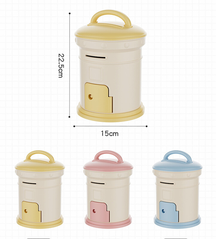 Uus laste armas e-kirjade säästukonserv plastikust hoiustamise raha säästev minipostkast täiskasvanutele tüdrukutele