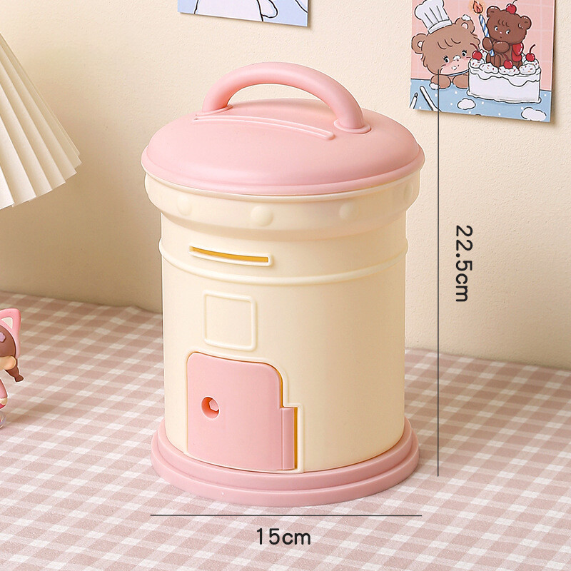 Uus laste armas e-kirjade säästukonserv plastikust hoiustamise raha säästev minipostkast täiskasvanutele tüdrukutele