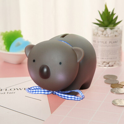 Armas loomade hoiupõrsas majapidamises kooala panda põrsa jänese figuur rahakast laste mänguasjad kodu töölaua kaunistus