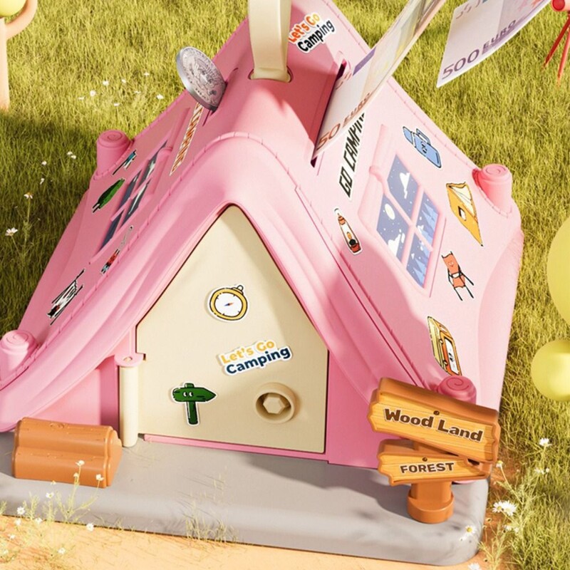 Creative Kids Adults Money Box Store σε σχήμα Ασφαλείας Κουτί μετρητών Φορητό πλαστικό χρηματοκιβώτιο κερμάτων Κλειδαριά κουμπαράς δώρο