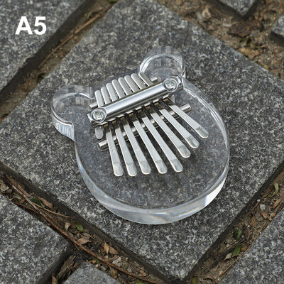 Klavir s 8 tipki Kalimba Thumb, Pokloni za djecu početnike, ljubitelje glazbe, svirače, slatki instrument, privjesak, dodaci za privjesak