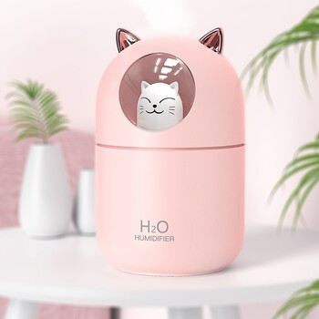 300ml Cute Cat H2o Room Mist Spray Διαχύτης αιθέριων ελαίων Aromatherapy Φορητός διαχύτης αέρα αυτοκινήτου μίνι υγραντήρας