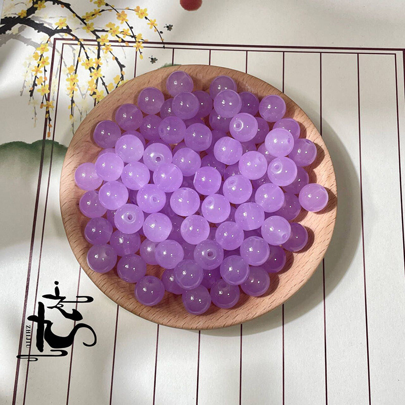 Κατασκευαστής Χονδρική 10mm απομίμηση φυσικού νεφρίτη στρογγυλές χάντρες Γυάλινες χαλαρές χάντρες DIY Χειροποίητα βραχιόλια Υλικό κολιέ