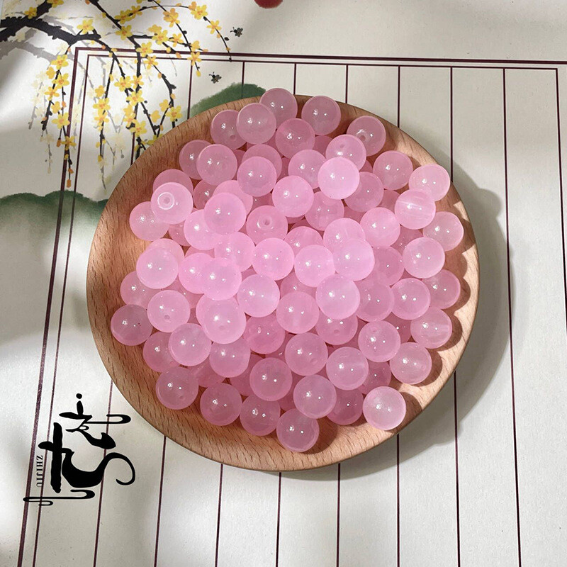 Κατασκευαστής Χονδρική 10mm απομίμηση φυσικού νεφρίτη στρογγυλές χάντρες Γυάλινες χαλαρές χάντρες DIY Χειροποίητα βραχιόλια Υλικό κολιέ