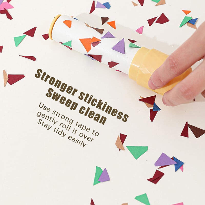 Mini kaasaskantavad ebemega kleepuvad rullid riided tolmueemaldi rebitav kleepuv rulldiivan Lemmikloomade juuste puhastushari