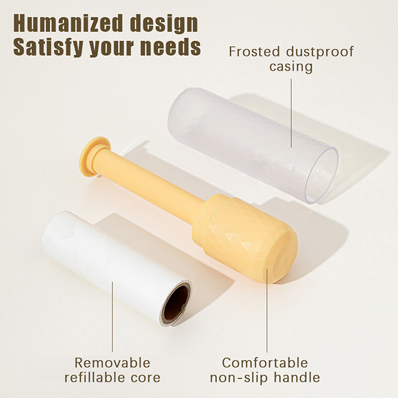 Mini kaasaskantavad ebemega kleepuvad rullid riided tolmueemaldi rebitav kleepuv rulldiivan Lemmikloomade juuste puhastushari