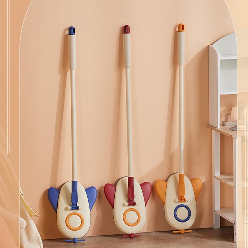 Mini Kid Mop Mudilastele Puhastusmänguasjad Miniatuursed mänguasjad Mop Majapidamisabivahend eelkoolieale