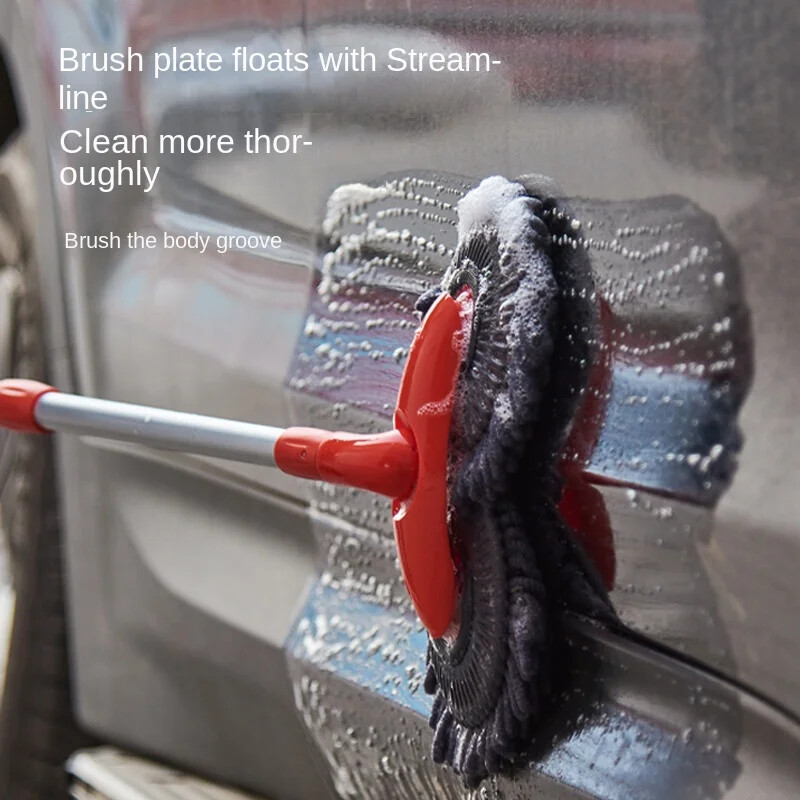 Autopesumopp Autopesula, pehmed harjased, kahepealine Chenier autopesula, pika käepidemega sissetõmmatav mitte kahjustav pesumopp