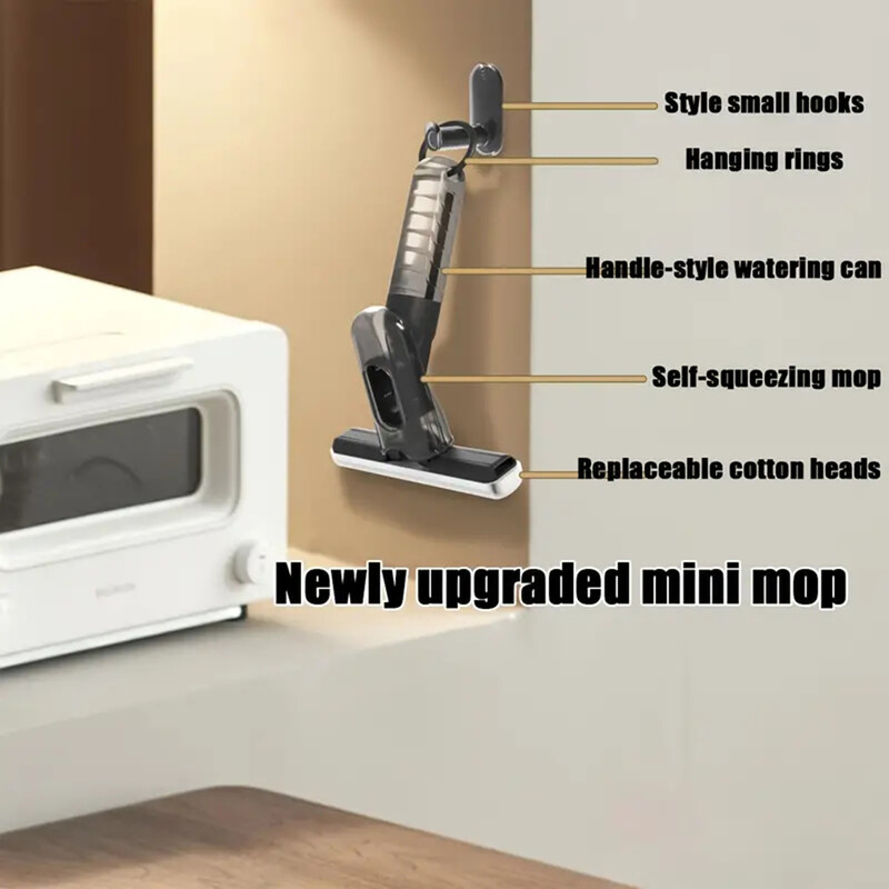 Majapidamises kasutatav minipihustusmopp Köögi autopuhastusmopp Lauapuhastusvahend Klaaskäsn Puhastusmopp Kodukoristustööriistad