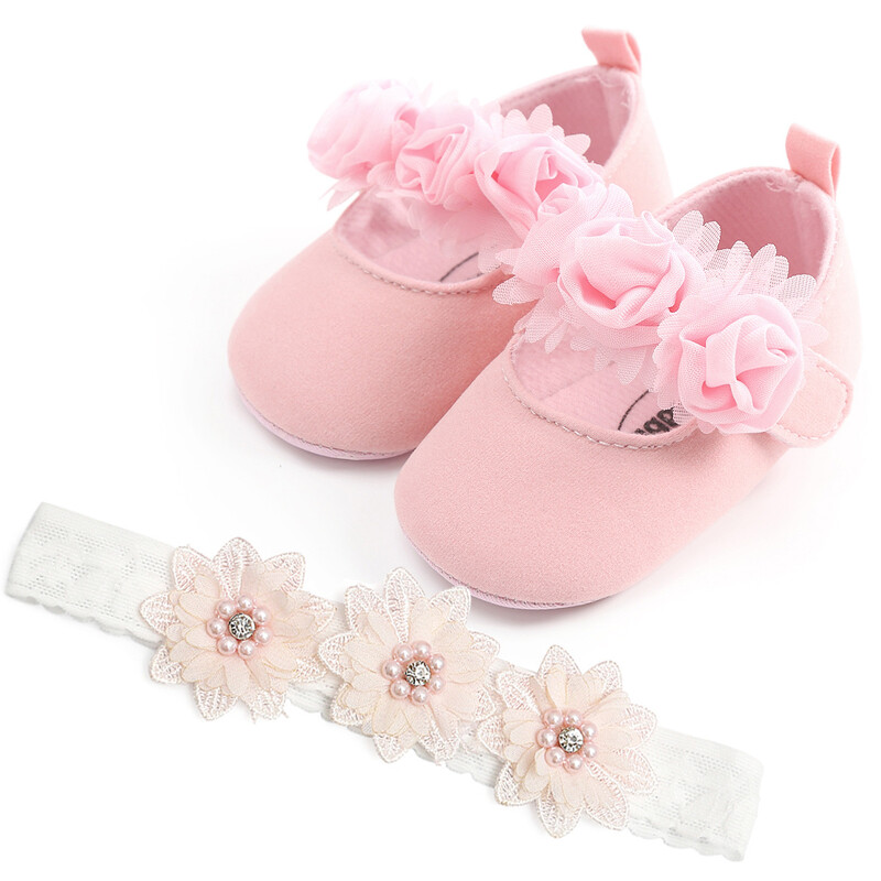 Little Flower Diamond Baby Kings Printsessi kingad Kootud beebi kingad Beebi kingad Väikelaste kingad 2-osaline komplekt Y1805