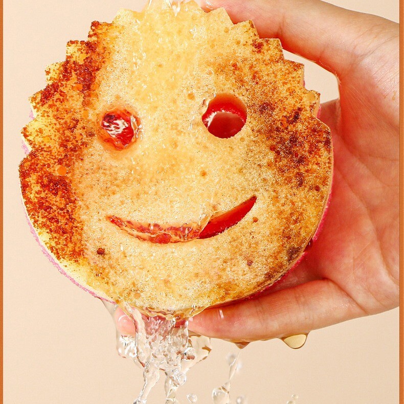 Kahe küljenõude pesukäsn Köögipuhastus Tugev küürimislapp Miracle Sponge Koduköök Magic Puhastuskäsn