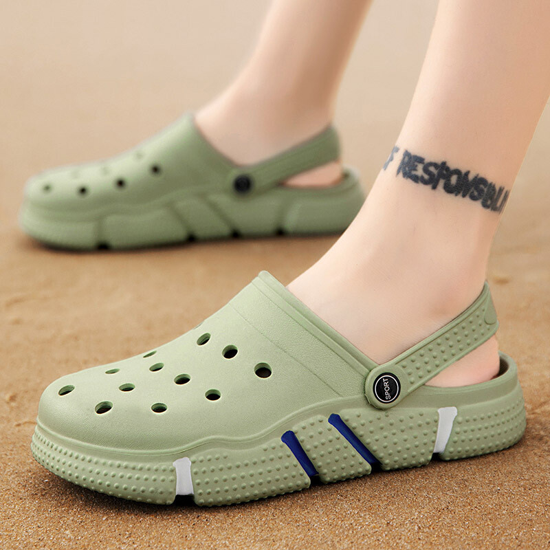 Croc Shoes Pair Modes Āra Čības Elpojošas Sandales Baotou Sākums Neslīdošas Vasaras Jaunas Pludmales Sandales