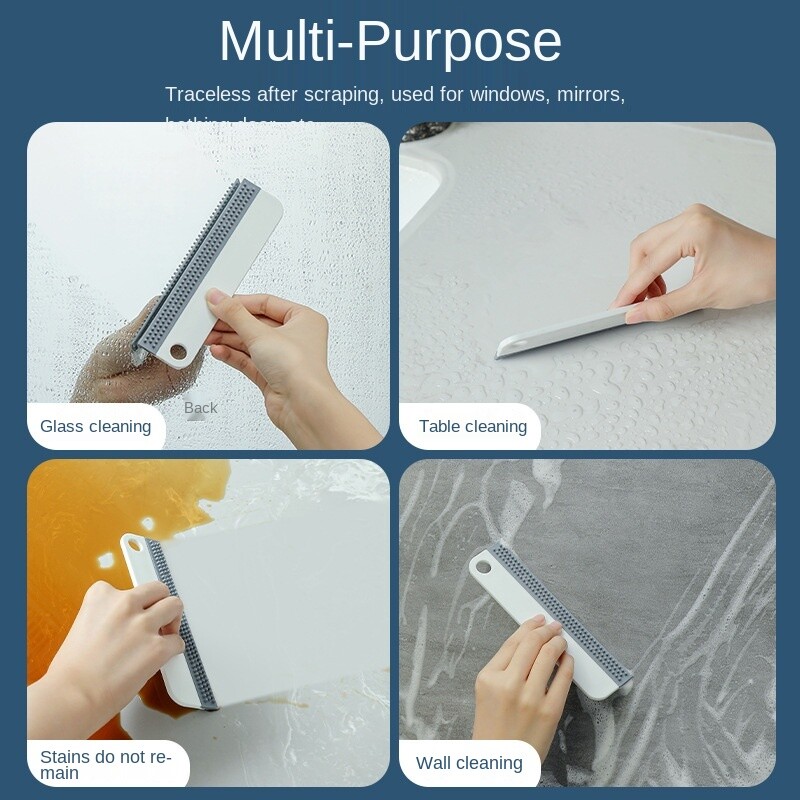 Pehme silikoonklaasipuhasti kaabits Köök Vannitoa klaaside puhastusvahendid auto peeglipuhastusvahendi kaabitsa aknapuhastushari jaoks