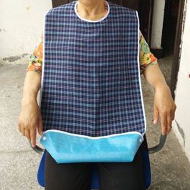 Täiskasvanute veekindel Täiskasvanute söögiaeg rinnatüki riidest kaitseriided pudipõllega kokakaitse tööriistade abi koka söögiriided puuetega inimestele mõeldud põll