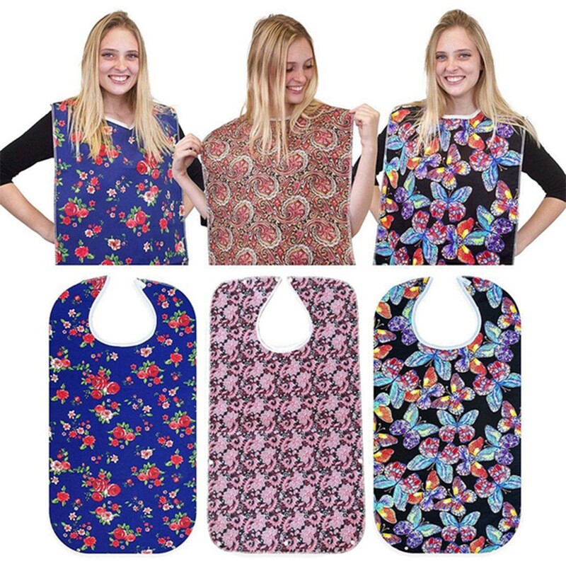 Täiskasvanute veekindel Täiskasvanute söögiaeg rinnatüki riidest kaitseriided pudipõllega kokakaitse tööriistade abi koka söögiriided puuetega inimestele mõeldud põll