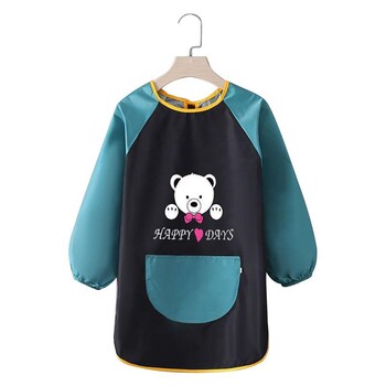 Cartoon Baby Bibs Αδιάβροχη μακρυμάνικη ποδιά Feeding Smock Bib Παιδική ποδιά Ζωγραφική Παλτό ζωγραφικής για παιδιά