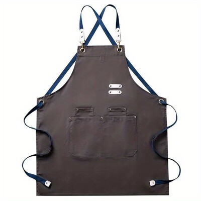 Ποδιές για άντρες Γυναικείες με τσέπες Βαμβακερό εμπλουτισμένο ανθεκτικό μεγάλο αδιάβροχο για κουζίνα, εργαστήριο, μπάρμπεκιου, ποδιά σεφ