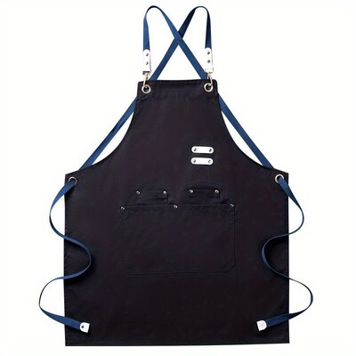 Ποδιές για άντρες Γυναικείες με τσέπες Βαμβακερό εμπλουτισμένο ανθεκτικό μεγάλο αδιάβροχο για κουζίνα, εργαστήριο, μπάρμπεκιου, ποδιά σεφ