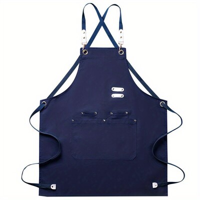 Ποδιές για άντρες Γυναικείες με τσέπες Βαμβακερό εμπλουτισμένο ανθεκτικό μεγάλο αδιάβροχο για κουζίνα, εργαστήριο, μπάρμπεκιου, ποδιά σεφ