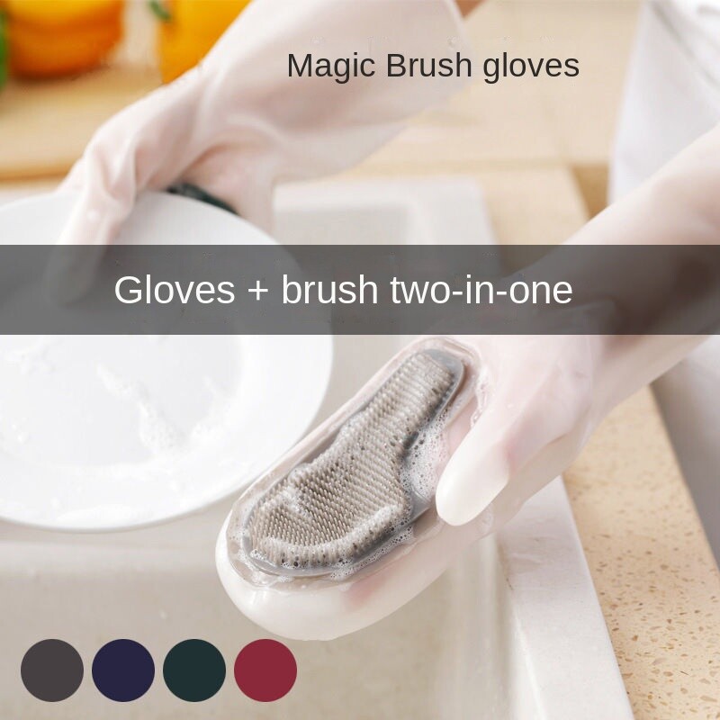 [Nõudepesu artefakt ei tee kätele haiget] Nõudepesukindad kummikindad köögitarbed veekindlad, soojad ja vastupidavad