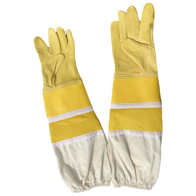 1 par pčelarskih rukavica od ovčje kože protiv pčela protiv uboda za profesionalne pčelare, pčelare, alate za vrtlarstvo