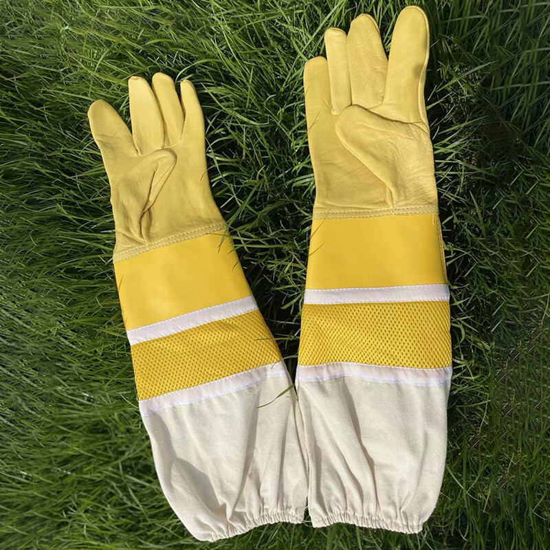 1 par pčelarskih rukavica od ovčje kože protiv pčela protiv uboda za profesionalne pčelare, pčelare, alate za vrtlarstvo