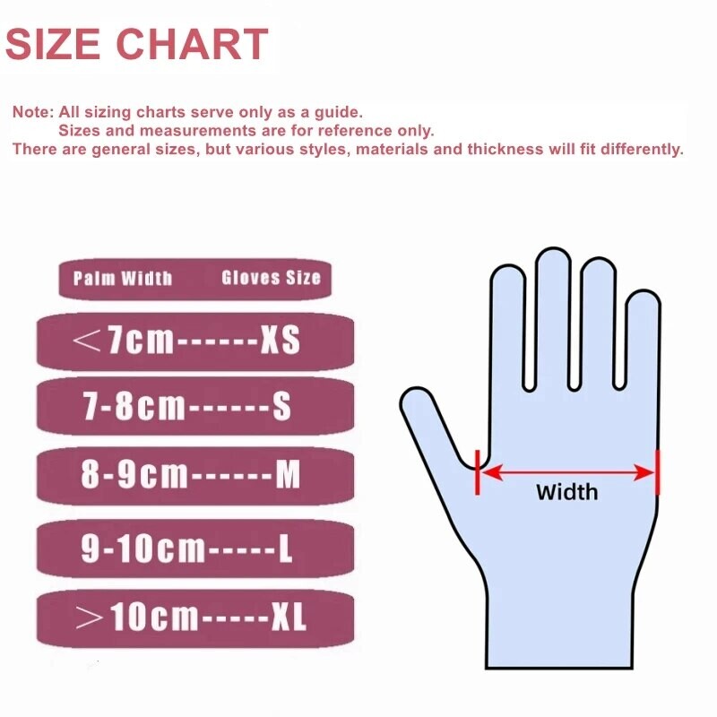 Roosad nitriilist ühekordsed kindad töötamiseks köögiks aianduseks nõudepesuks koduseks puhastamiseks lateksivabad küünesalongi tätoveeringukindad