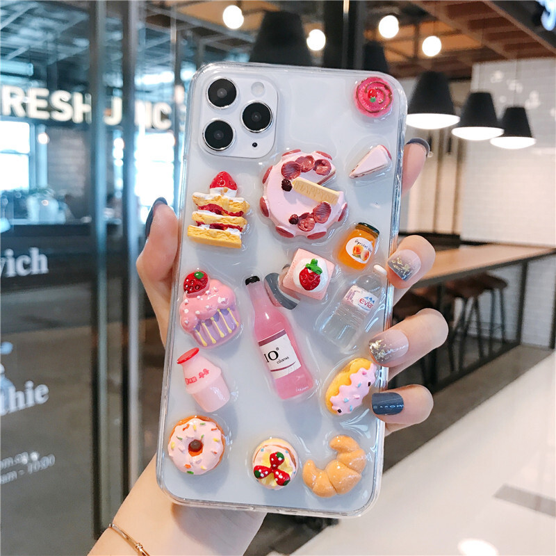 Apple 11Promax mobiiltelefoni ümbris sobib iPhoneXS liimi 7p kolmemõõtmelise 8plus snäkkide xr foodie X jaoks 