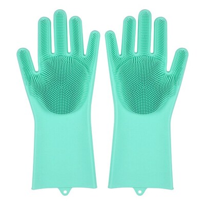 Nõudepesu puhastuskindad Magic Silikoonkummist nõudepesukindad majapidamises kasutatavate käsnapuhastusvahendite köögipuhastusvahenditele