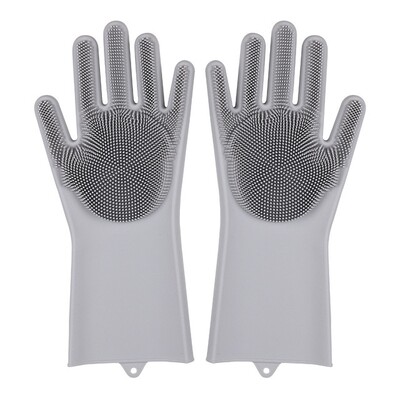 Nõudepesu puhastuskindad Magic Silikoonkummist nõudepesukindad majapidamises kasutatavate käsnapuhastusvahendite köögipuhastusvahenditele