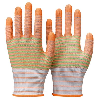 1 paar triibulisi kindaid nailonkindad libisemiskindlad kulumiskindlad töökindad Tööstuskindad Ohutustöökindad