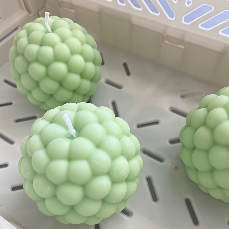 3D silikoonküünlavorm silindriline mullikujuline ümmargune pall lõhnastatud aroomiteraapia kipsist küünlavorm DIY kooki käsitsi valmistatud vorm