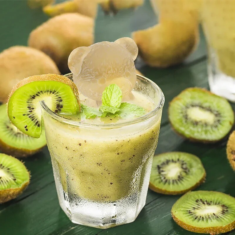 Усмихнато плюшено мече Силиконова форма за свещи 3D животински сапун Смола Занаяти Комплект за правене на гипс Ръчно изработена форма за кубчета лед Домашен декор Подарък