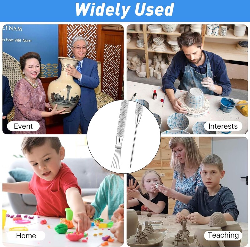 6 vnt aliuminio lydinio polimero molio įrankiai keramikos keramikos skulptūros įrankiai raižybos juostos vielos galo kilpa molio įrankių rinkinys detalei