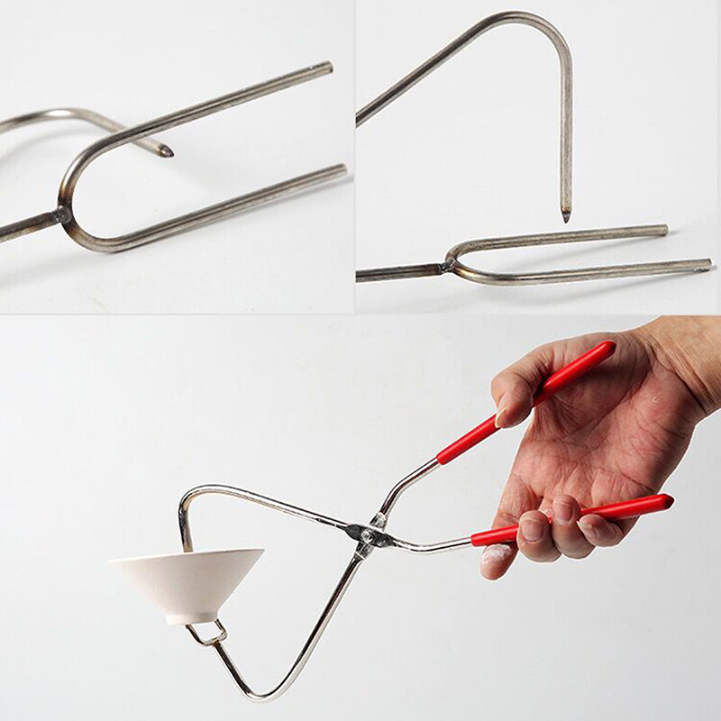 Nerūdijančio plieno apkaba Metalo keramikos gnybtas molis Skulptūra panardinimo žnyplės keramikos krosnis Rankinis gnybtas molio modeliavimo keramikos įrankis