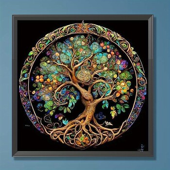 DIY Full Drill 5D Diamond Painting Sale Tree Of Life Κέντημα Σταυροβελονιά Κιτ Μωσαϊκό Τέχνη Rhinestone Διακοσμήσεις σπιτιού Χειροποίητα