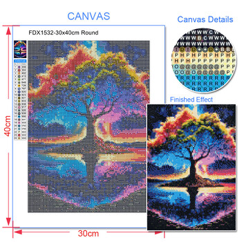 5D Diy Diamond Painting Fantasy Moon Tree Landscape Full Drill Rhinestones Μωσαϊκό Κέντημα Χειροποίητα Προϊόντα Διακόσμηση σπιτιού Δώρο