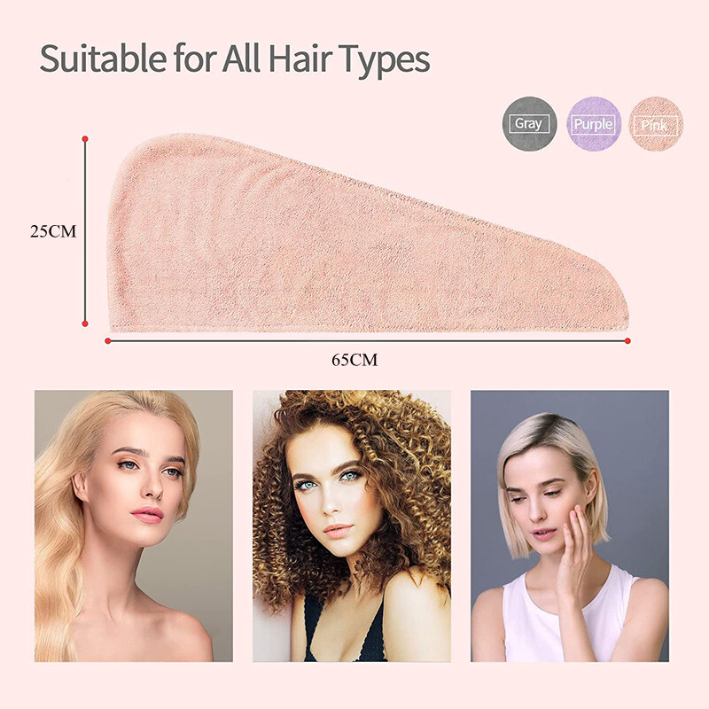 Coral Velvet juukserätik kiiresti kuivav juukserätik Super imav kiirelt kuivav rätik naistele Mikrofiibrist nööbiga juuksekuivatusmüts