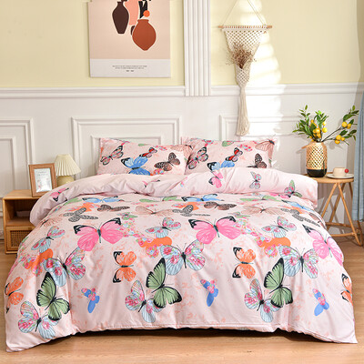 Черно-бял комплект спално бельо за двойно легло sabanas cama matrimonial Queen/King Comforter Sets Единична завивка с калъфка за възглавница