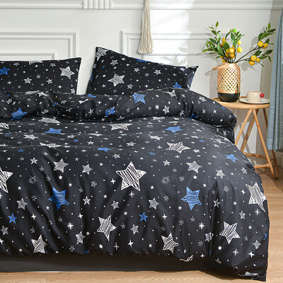 Черно-бял комплект спално бельо за двойно легло sabanas cama matrimonial Queen/King Comforter Sets Единична завивка с калъфка за възглавница