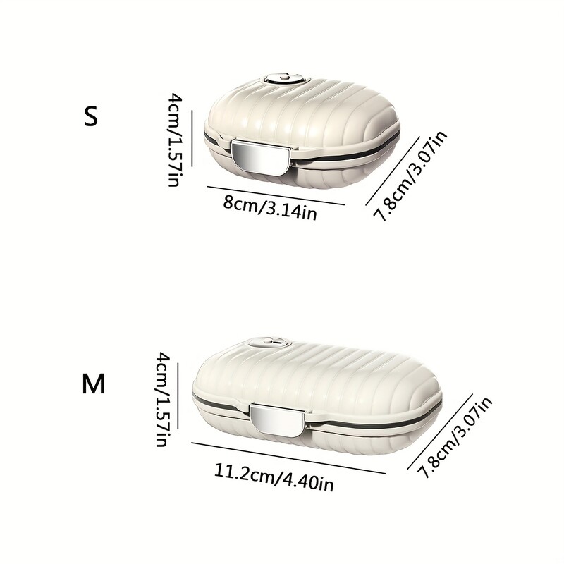 Φορητό Ταξίδι για Επτά Ημέρες Πολλαπλών Διαμερισμάτων Σφραγισμένο κουτί αποθήκευσης χαπιών και δισκίων